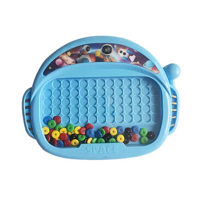 Kids' magnetic drawing board featuring a colorful surface for mess-free creative fun and skill development.