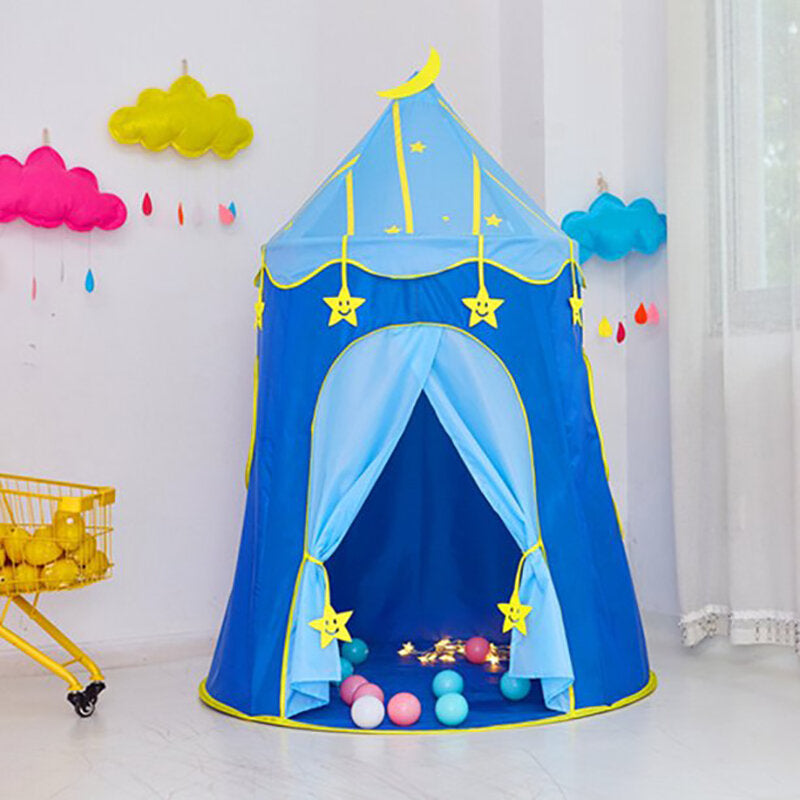 Foldable princess playhouse tent for children, ideal for indoor or outdoor games, baby toy gift