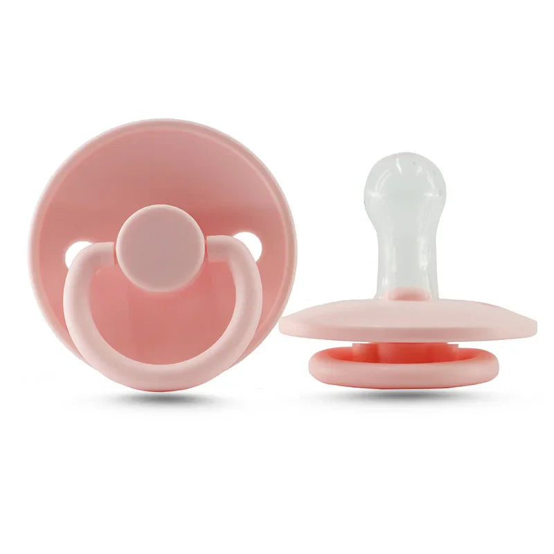 Silicone baby soother with breathable design, newborn pacifier for oral health, BPA-free