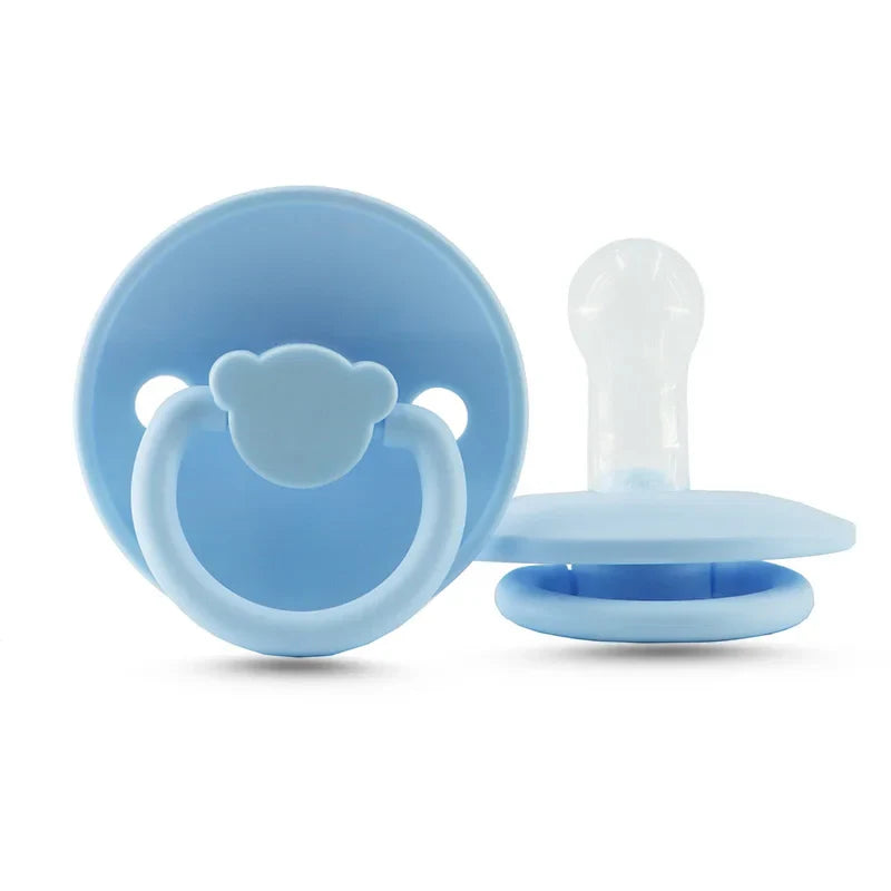 Soft-colored silicone baby soother, newborn pacifier for comfort, BPA-free feeding aid