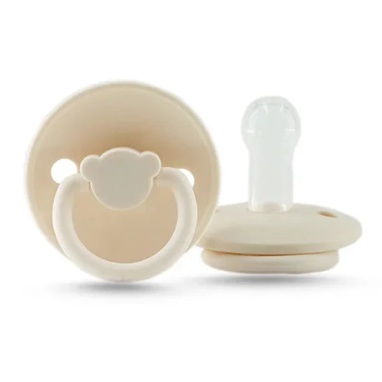 Durable silicone baby soother, infant pacifier for everyday use, newborn oral development