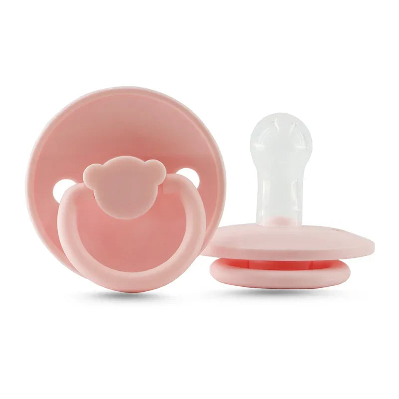 Travel-friendly silicone baby soother, newborn pacifier for on-the-go calm, BPA-free
