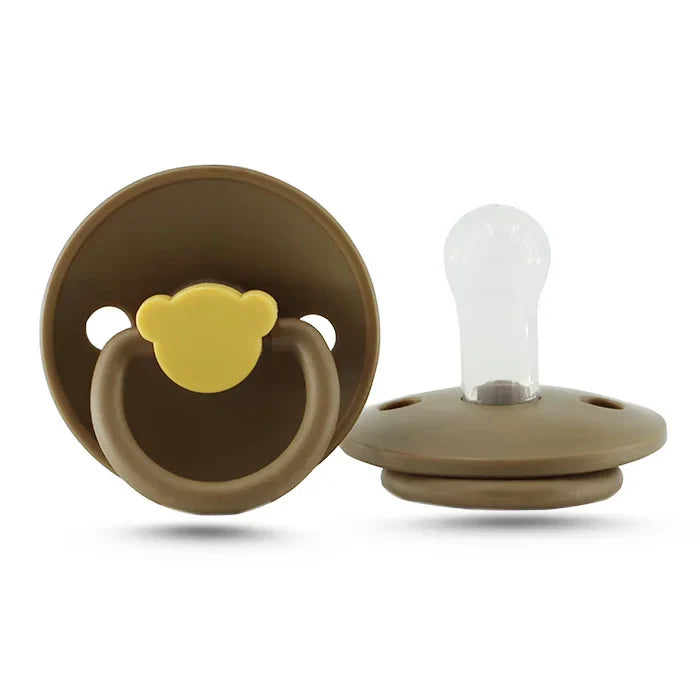 Baby silicone soother with case, infant pacifier for hygiene, newborn feeding gift