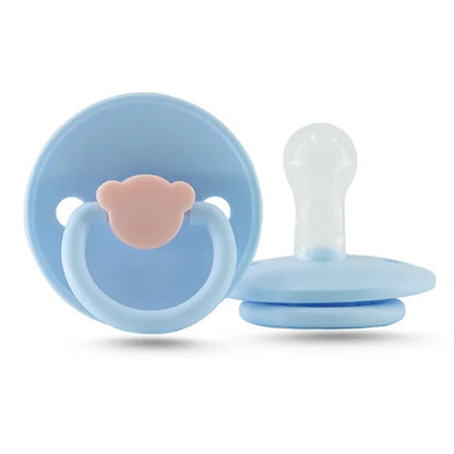 Gender-neutral silicone baby pacifier, newborn soother for comfort and calm