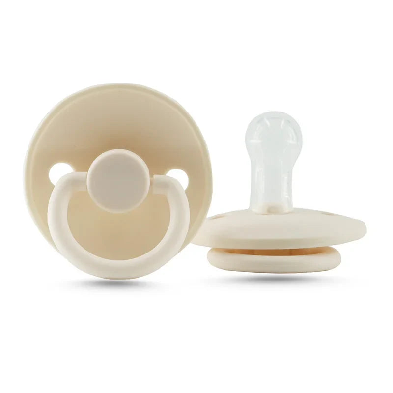 Ergonomic silicone baby pacifier, newborn soother for oral development and comfort