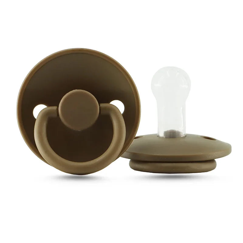 Pack of two silicone baby soothers, infant pacifiers for calm feeding, BPA-free newborn essentials