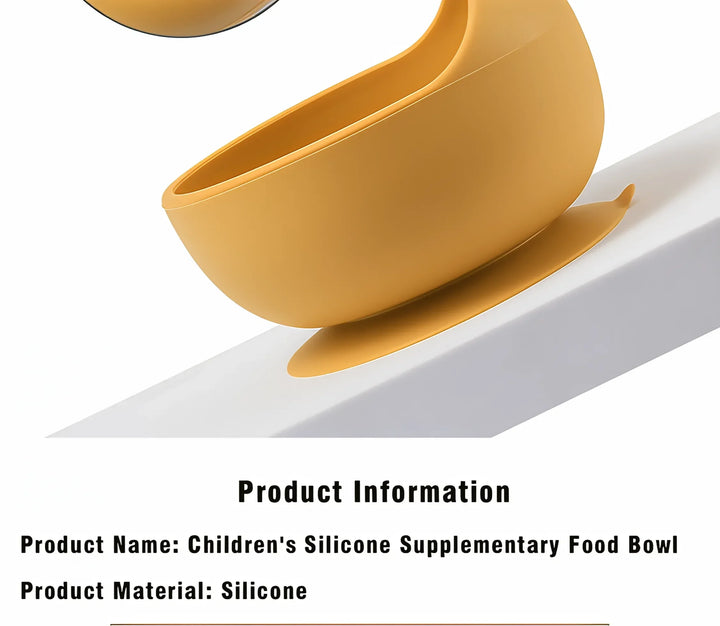 High-quality silicone suction bowl, durable and BPA-free for safe toddler feeding.