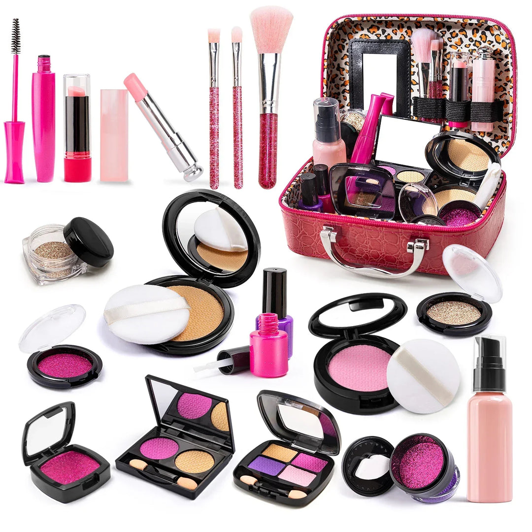 Playbella Kids' Pretend Play Makeup Kit for creative role play. Non-toxic toy set, perfect children's gift.