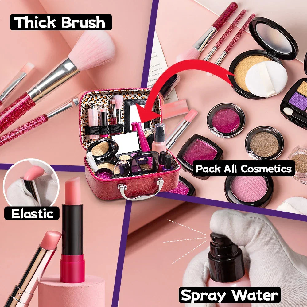 Playbella pretend play makeup kit, a safe and fun toy set for kids' creative role play and imaginative adventures.
