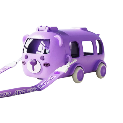 Cute Rolling Bear Sippy Cup with Straw for kids, ideal children's drinkware and gift item