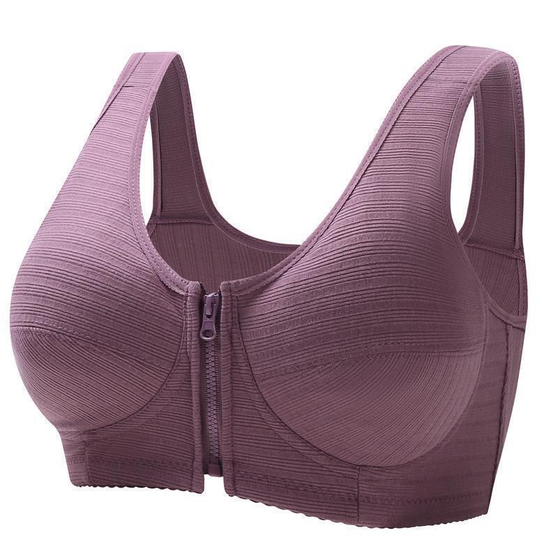 Soft plus size vest bra, wire-free support for women's all-day comfort.