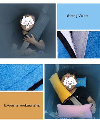 Travel safe with baby: car seat shoulder strap cover pad, soft and protective