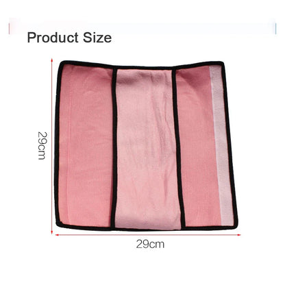 Child safety car seat belt cover, plush comfort for baby's shoulders