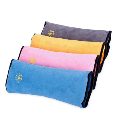 Comfortable plush shoulder pad for baby car seat, gentle on skin