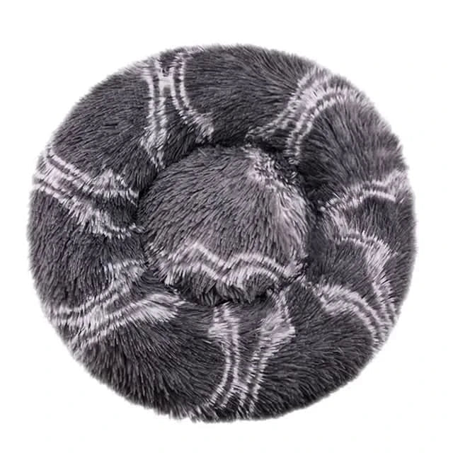 Pet Lounger with Support - Cozy, calming plush dog bed. Ideal for anxiety relief and deep, restful sleep.
