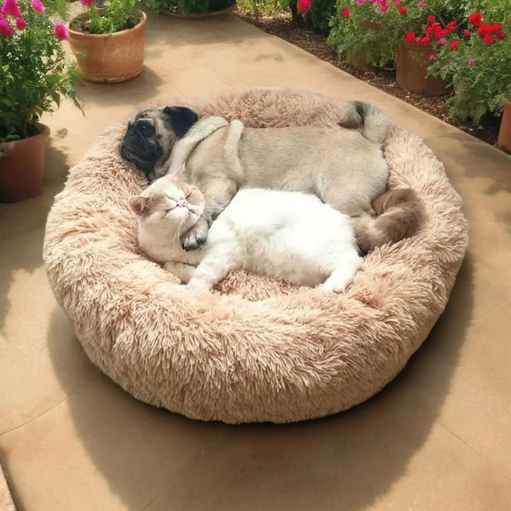 Machine Washable Dog Bed - Plush, anti-anxiety pet cushion. Durable corduroy for lasting pet comfort.