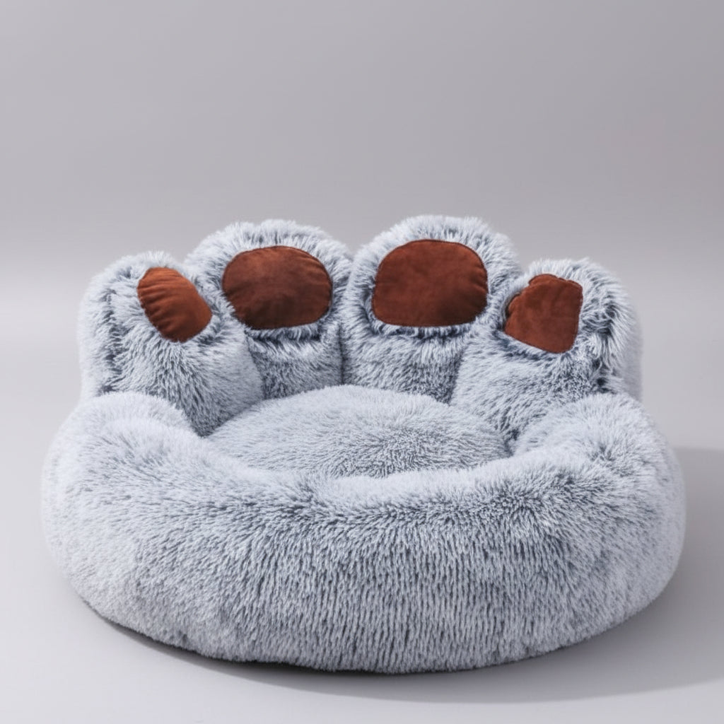 Luxurious calming dog sofa bed. Features a removable, washable cover, promoting comfort & anxiety relief for pets.
