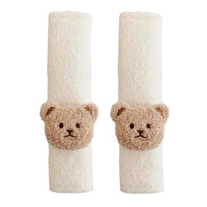 Plush automotive seat belt cover, 'Whale Fun' animal design, ideal for children's sensitive skin