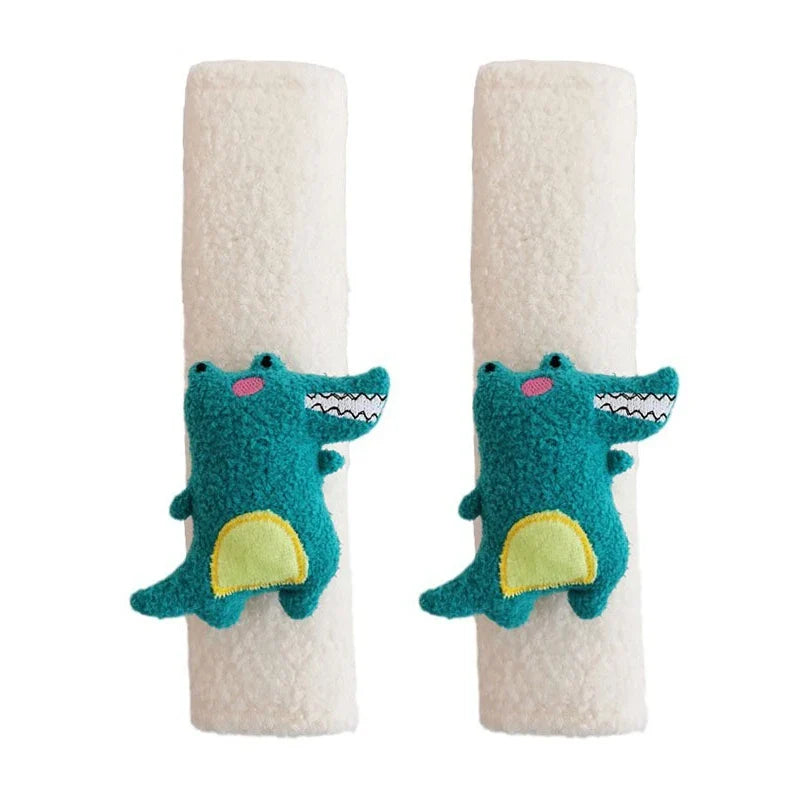 Kids' shoulder guard, 'Unicorn Magic' plush car seat belt cover, brings comfort and imagination