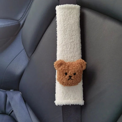 Infant car seat belt protector, 'Circus Fun' plush design, ensures snug and comfortable seating