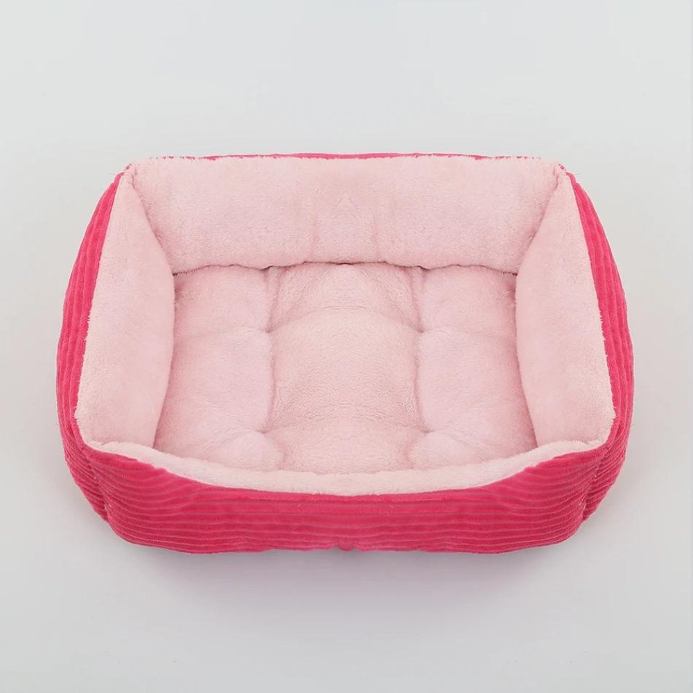 Premium plush dog bed, a soft sanctuary for your pet's best sleep. Available for small & large dogs.