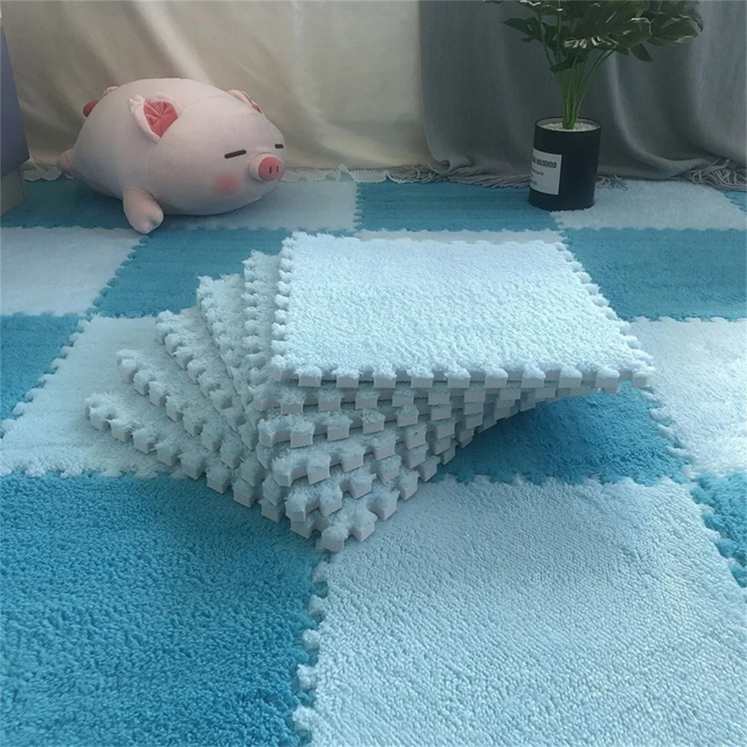 Gift-ready plush foam playmat tiles, a thoughtful present for new parents & babies.