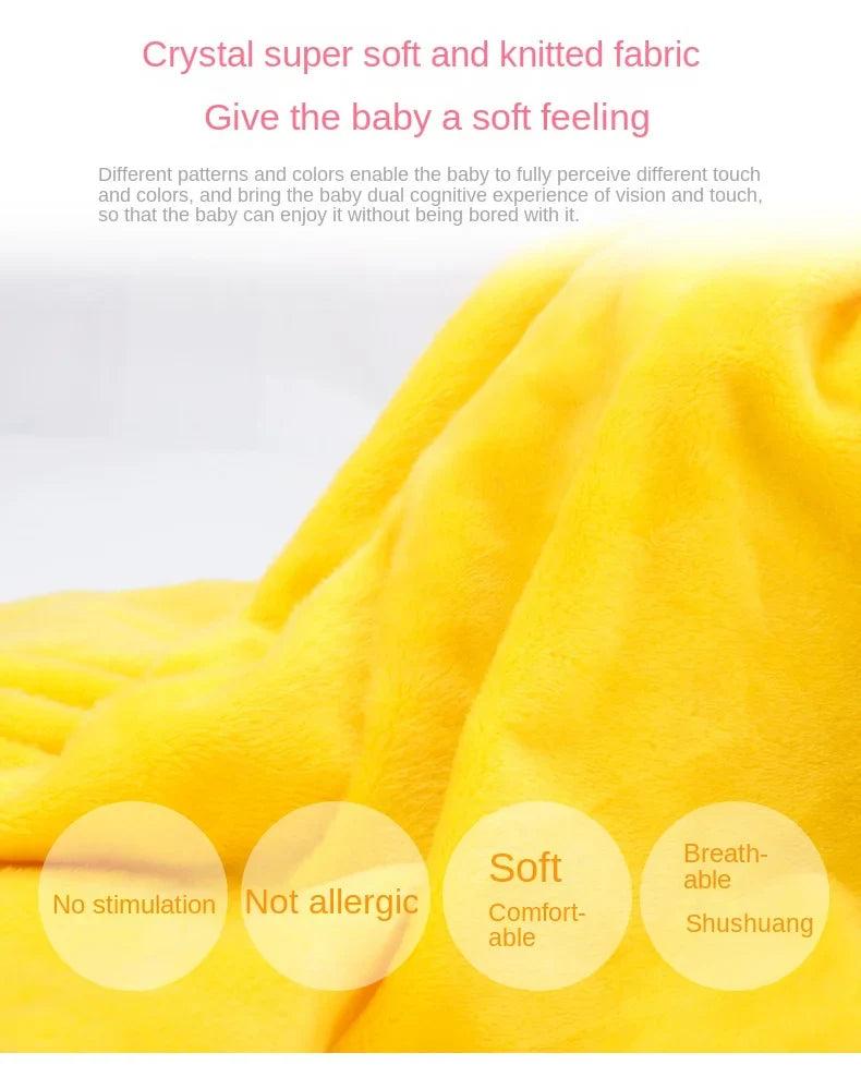 Handheld animal rattle teether plush, a soft newborn essential baby toy.