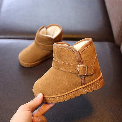 Breathable and warm cotton winter boots for children, featuring a stylish yet practical design.