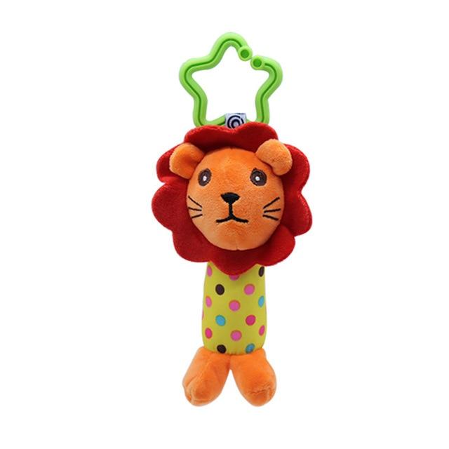 Interactive baby toy, soft sheep rattle that hangs on strollers, designed for infant engagement