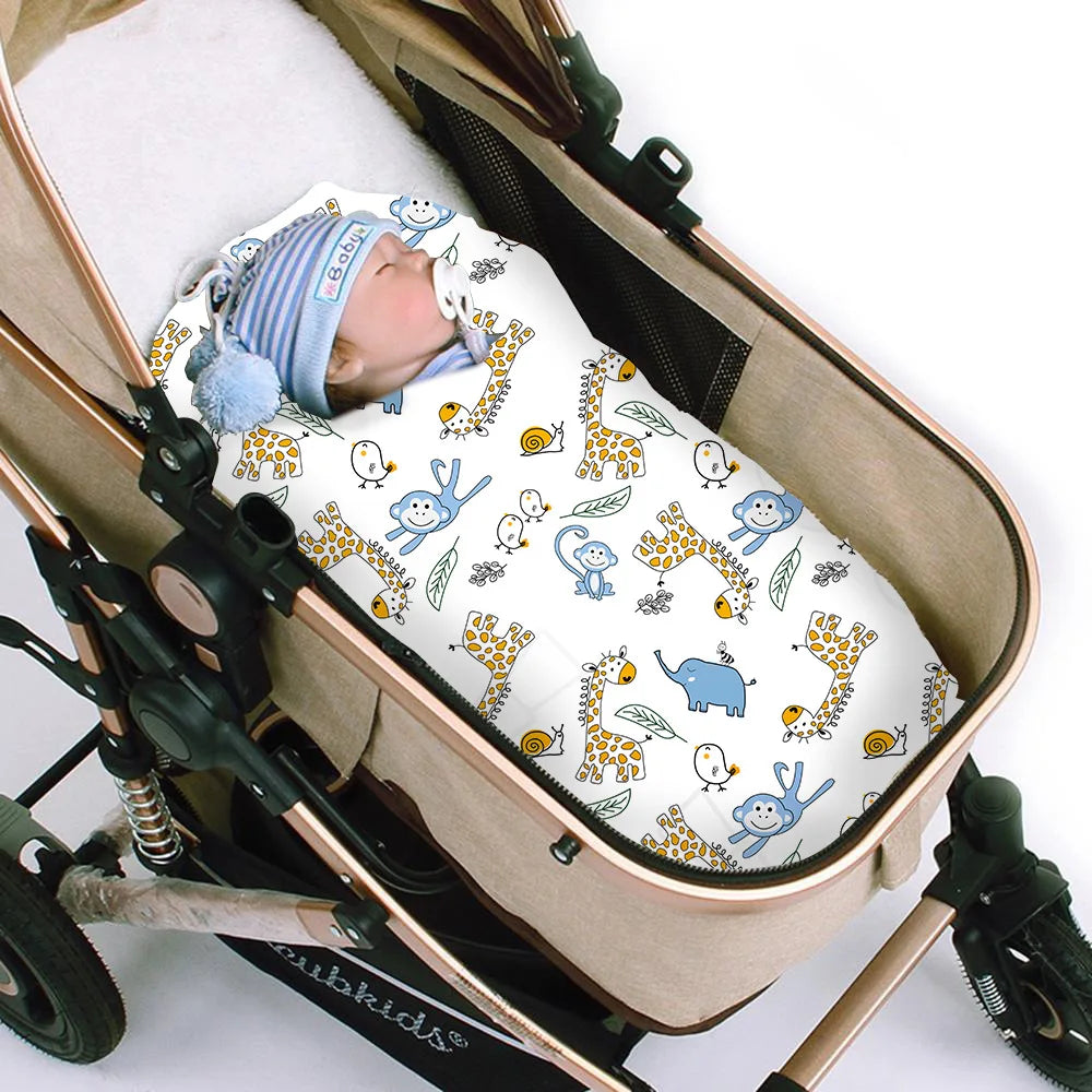 Classic white baby swaddle blanket, premium soft fleece, essential for newborn comfort and security