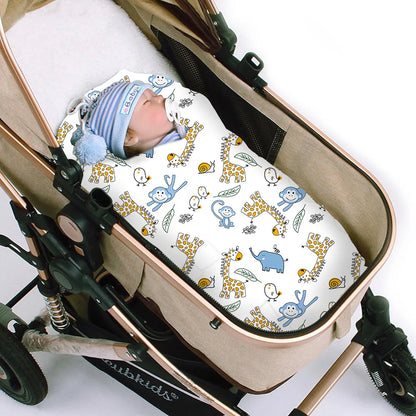 Classic white baby swaddle blanket, premium soft fleece, essential for newborn comfort and security
