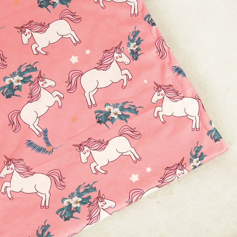 Rainbow pattern baby swaddle, vibrant colors, premium soft fleece, an adorable infant wrap for comfort