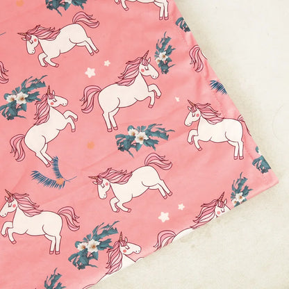 Rainbow pattern baby swaddle, vibrant colors, premium soft fleece, an adorable infant wrap for comfort