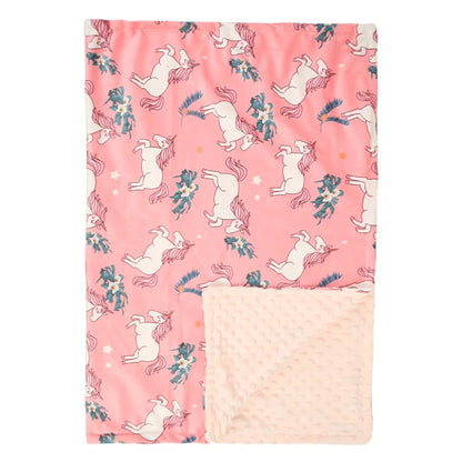 White newborn swaddle with delicate lace trim, luxurious fleece comfort for baby girls