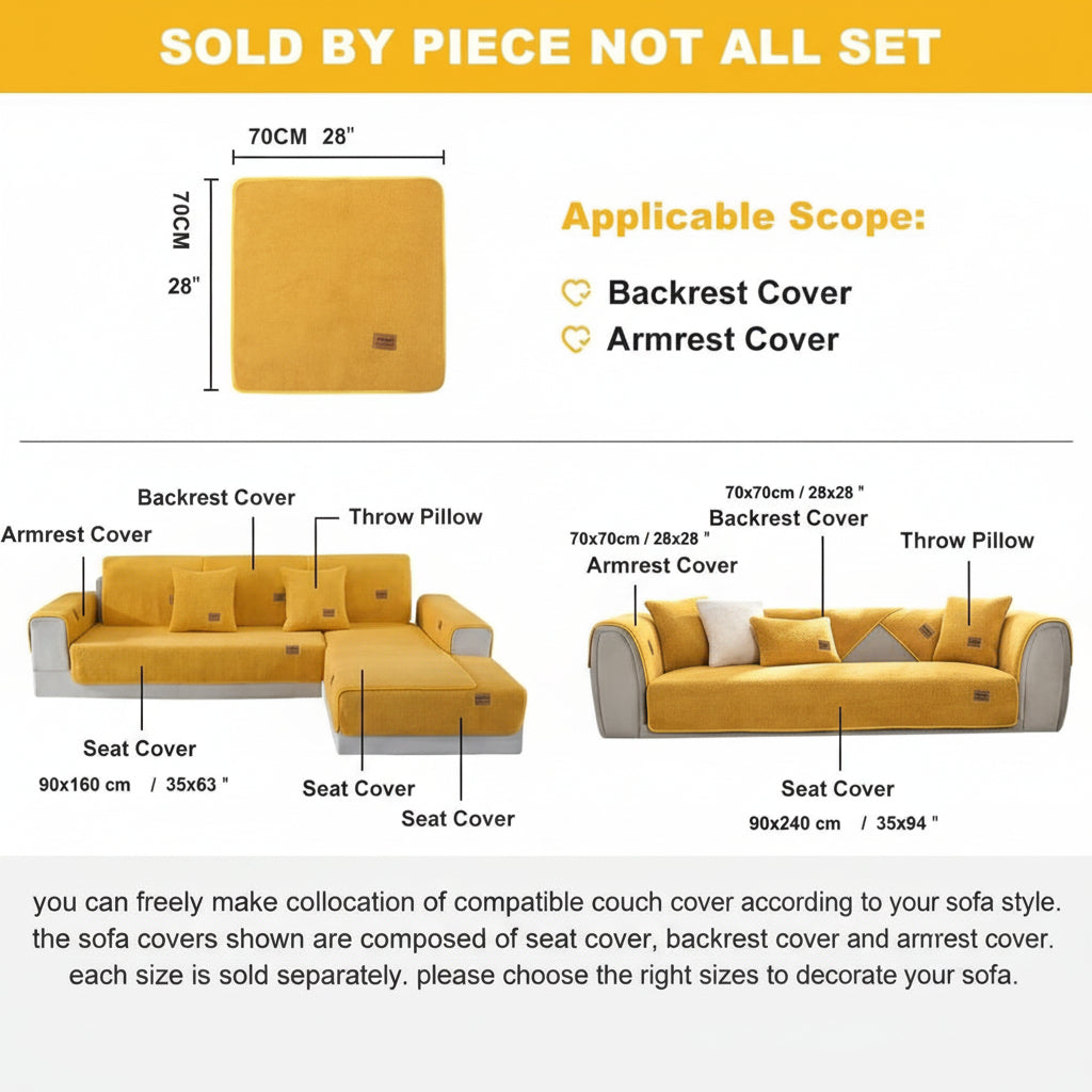 Modern plush sofa cover & couch throw for stylish living room decor, adds warmth & comfort.