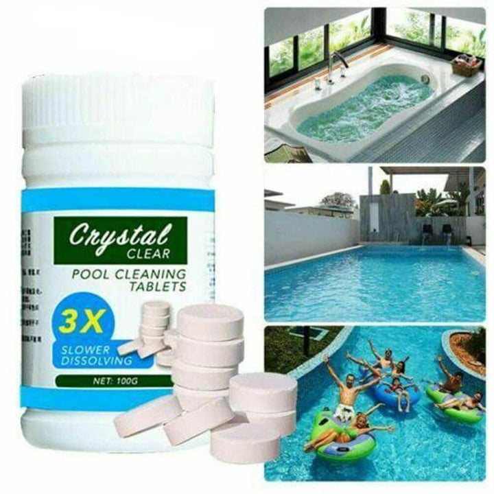 Pool & Spa Clarifying Tablets for crystal clear water. Essential water treatment & maintenance for swimming pools & hot tubs.