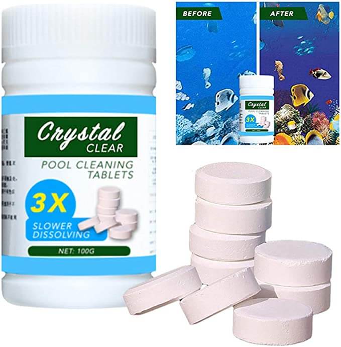 Maintain crystal clear swimming pool water with Pool & Spa Clarifying Tablets. Essential for water care & clarity.