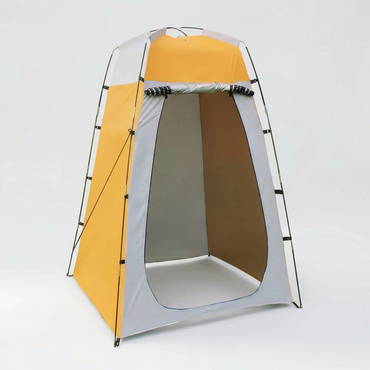 Compact pop-up privacy shelter. Quick-deploy changing tent or shower tent for camping, beach, and outdoor activities.