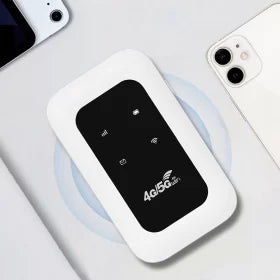 Portable 5G wireless router, ideal for home backup internet, outdoor use & fast, reliable connections.