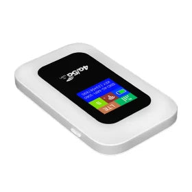 High-speed 5G Wi-Fi router, portable & secure for seamless connectivity during travel & remote work.
