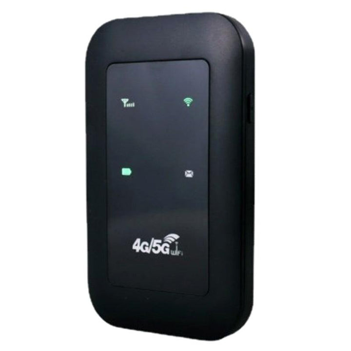 Portable 5G WiFi router, high-speed mobile hotspot for travel and home use.