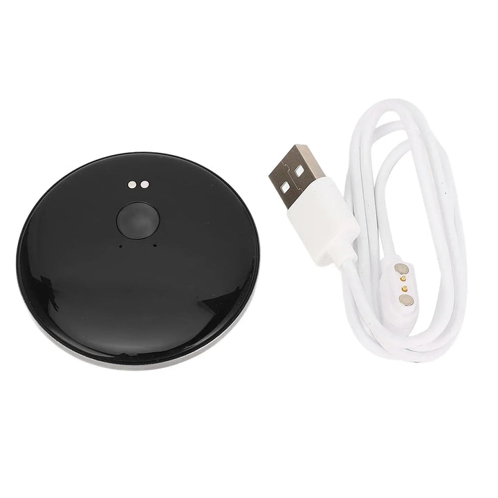 Portable AI language translator with real-time voice & text recognition, a travel gadget for multilingual communication.