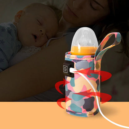Travel-friendly baby bottle warmer, easy to use for warm milk anytime, newborn care.