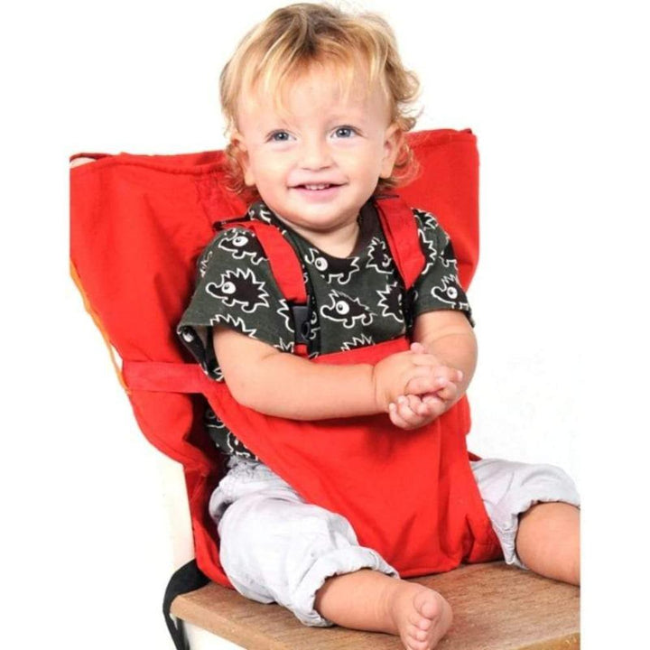 Lightweight baby feeding harness, perfect for on-the-go parents and travel