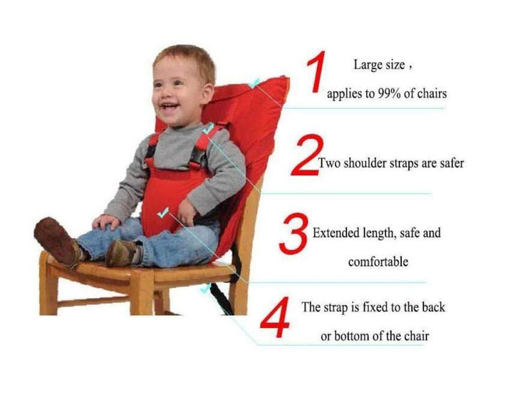 Universal baby safety harness, a must-have for safe toddler feeding experiences