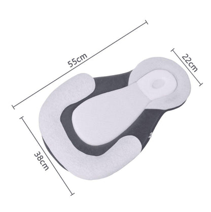 Newborn anti-roll sleep positioner with soft fabric for secure baby safety in bed