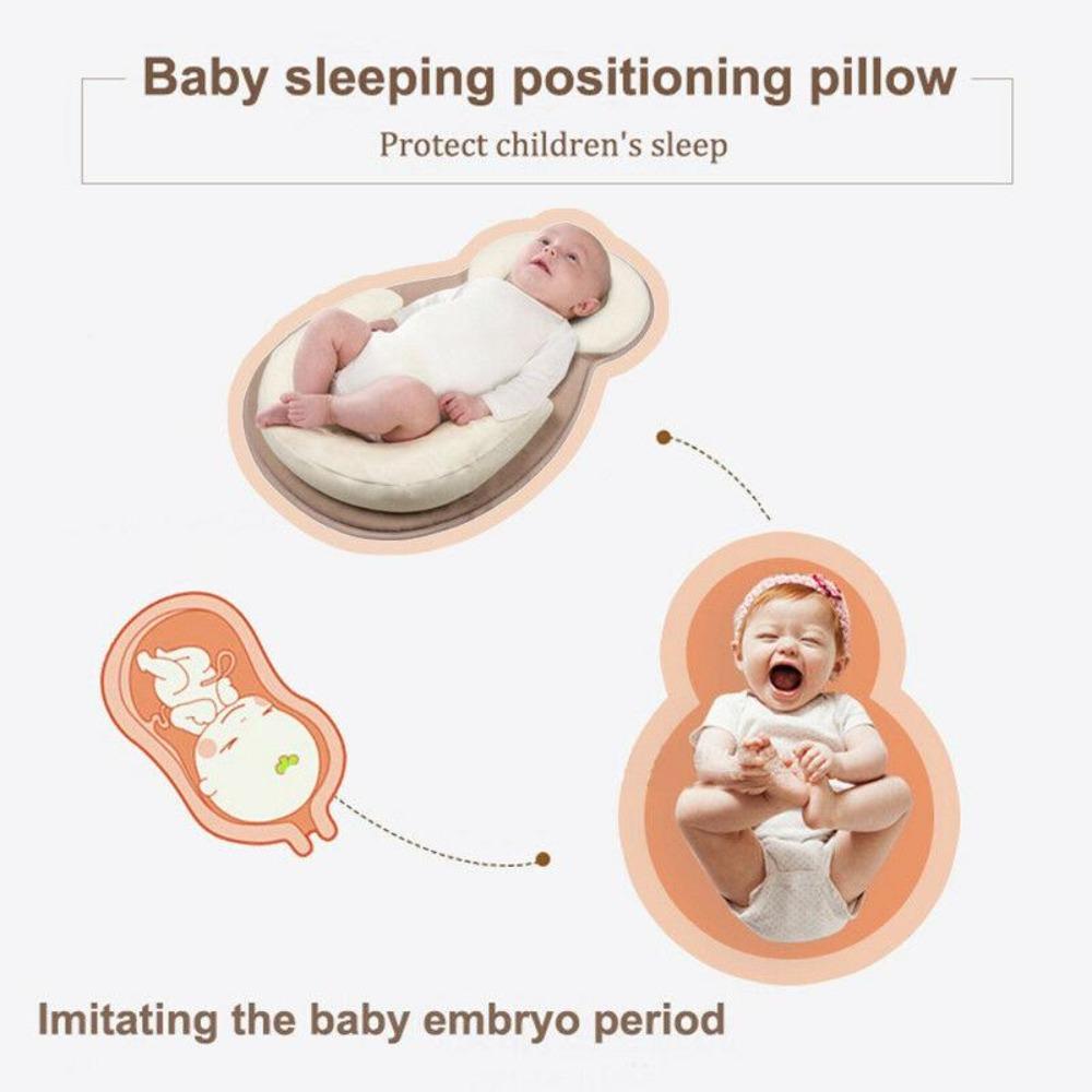 Baby travel anti-roll bed, lightweight and portable, for secure sleep anywhere