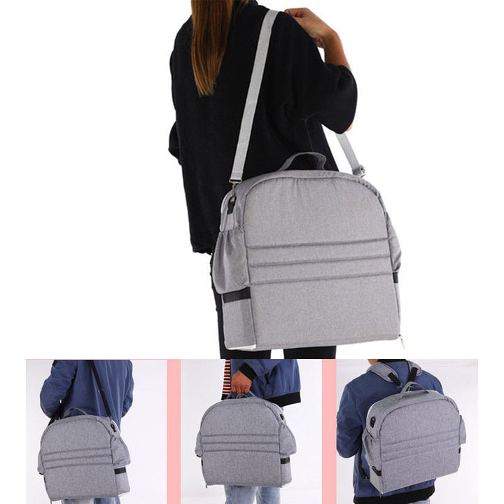 Lightweight, foldable portable baby travel crib, ideal for vacations & on-the-go parents.