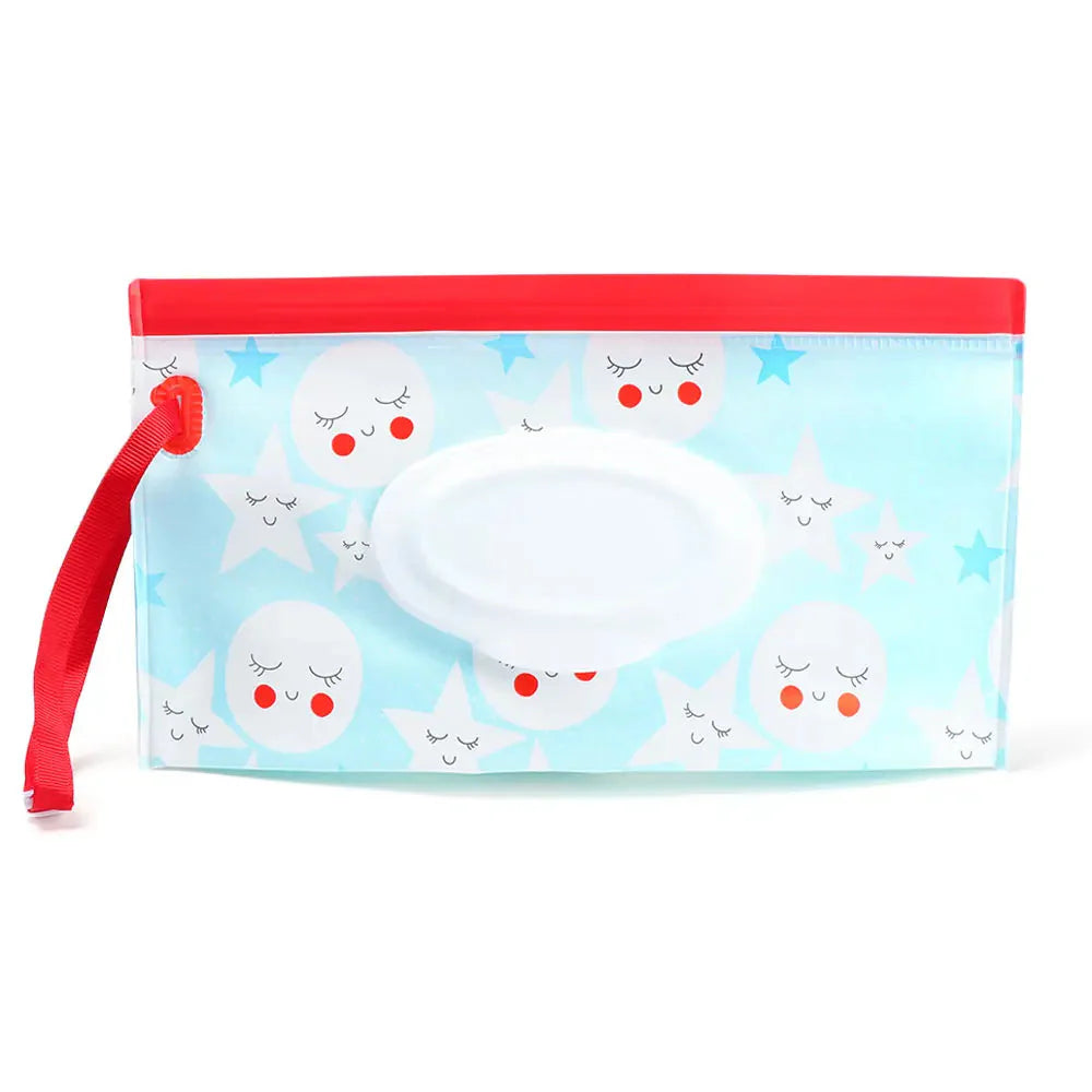Stylish portable baby wipe holder for diaper bags, keeps wipes fresh & accessible