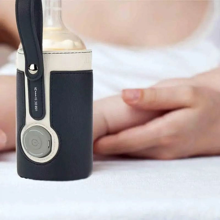 USB powered portable bottle warmer for babies. Ideal for travel, daily feeding & new parents.